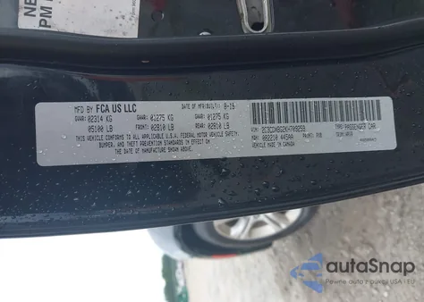 2019 Dodge Charger Sxt Rwd из США, поврежденный, VIN 2C3CDXBG2KH709259